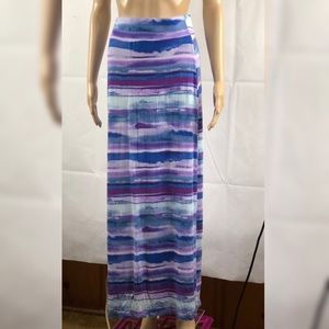 Purple and blue a.n.a maxi skirt